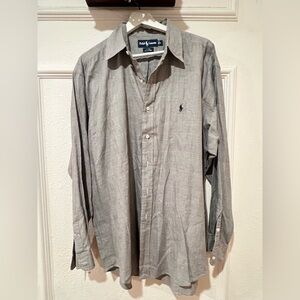 Ralph Lauren Blake Men's Classic Gray Checkered Shirt